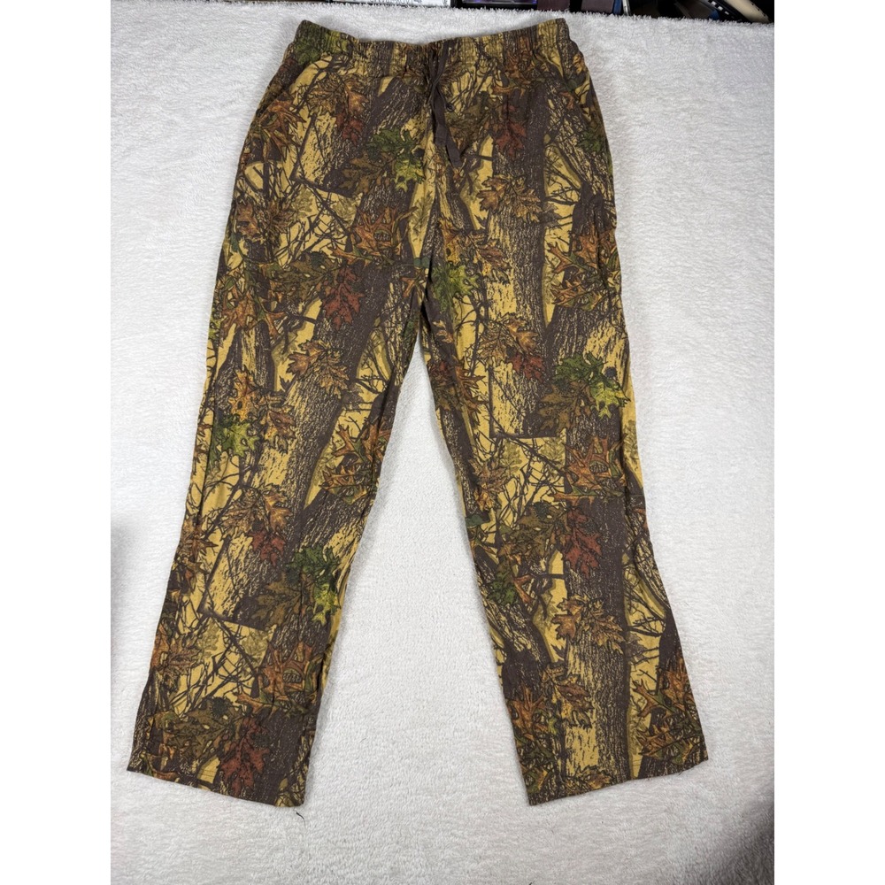 Magellan Pajama Pants Mens Large Brown Camo Excellent Cotton Real Tree Lounge